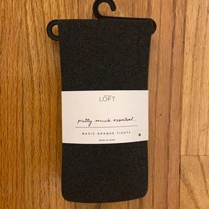 New! Ann Taylor Loft Grey Opaque Tights